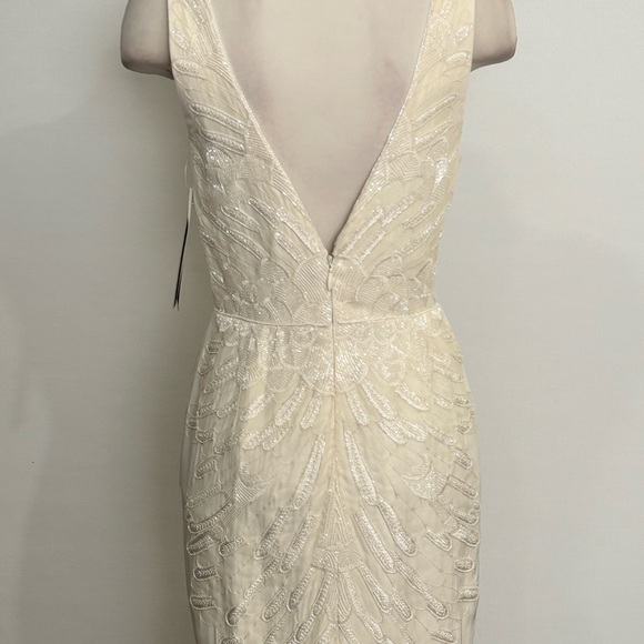 NICOLE MILLER BRIDAL WEDDING PS0004 $3500 SZ 8 AWH/ OFF WHITE - Picture 12 of 16